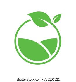 Green farm logo vector design template