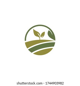 Green Farm Logos Vector Emblem Stock Vector (Royalty Free) 1744903982 ...