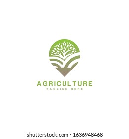 Agriculture Logo Design Icon Vector Symbol Stock Vector (Royalty Free ...