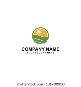 green farms one logo design