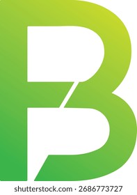 Diseño de logo FB verde. Diseño del logotipo de BF. Diseño del logotipo de FB. Moda de belleza o diseño de logotipo natural.