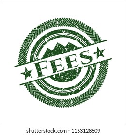 Green Fees rubber grunge seal