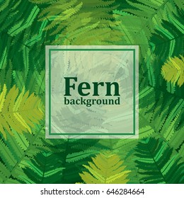 Green fern background