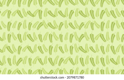 Green fern background. Vector illustration.