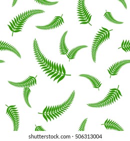 Green fern leaves seamless pattern.
Vector illustration of green fern leaves seamless pattern, which is a traditional national symbol of New Zealand.