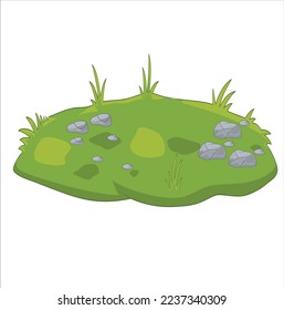 green field area vector illustration