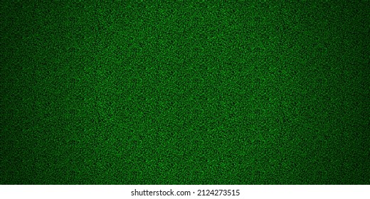 Green field with astro turf grass texture seamless pattern. Carpet or lawn top view. Vector background. Baseball, soccer, football or golf game. Fake plastic or fresh natural ground for game play.