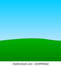 Green Field Blue Sky Cartoon Game Stock Vector (Royalty Free ...