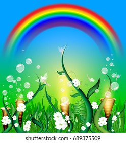green field of fairy
