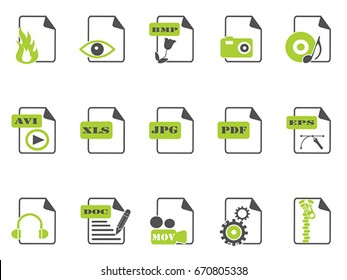 green files icon set