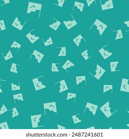 Green Financial growth increase icon isolated seamless pattern on green background. Increasing revenue.  Vector