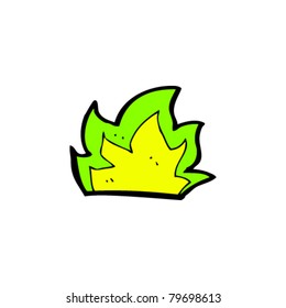 green fire cartoon