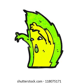 green fire cartoon character