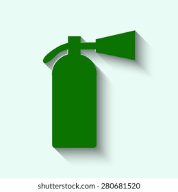 Green  Fire Extinguisher 
