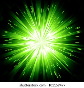 green firework