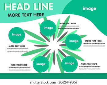 concepto de cortafuegos verde, infografía de plantilla de diseño con ilustración, eligiendo el mejor contenido