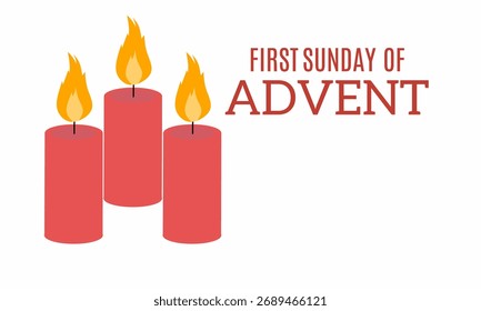 Green First Week of Advent Design. Perfect for a fun greeting card design.