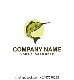 green fish logo vector designs 