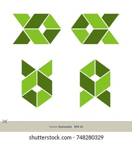 Green Fish Origami Vector Logo Template Illustration Design. Vector EPS 10.