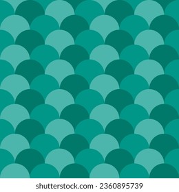 Green fish scales pattern. fish scales pattern. fish scales seamless pattern. Decorative elements, clothing, paper wrapping, bathroom tiles, wall tiles, backdrop, background.