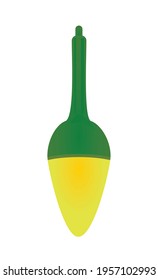 Flota de pesca verde. ilustración vectorial