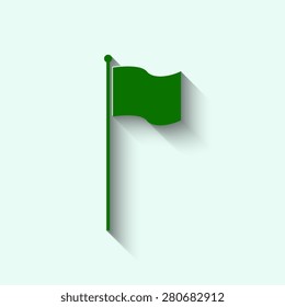 Green flag icon