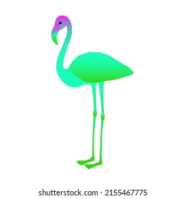 Green Flamingo Bird Funny Pet Icon