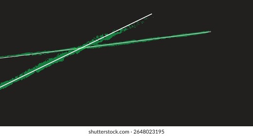 green flash and white light. Sparkle, dust, lines, bursts of light, sparks, laser lights. Abstract led glow

