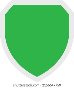 Icono de concepto de protección de pantalla plana verde