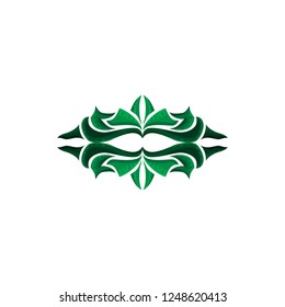 Green Flora ornament