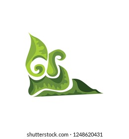 Green Flora ornament
