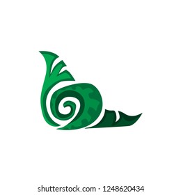 Green Flora ornament