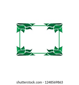 Green Flora ornament Frame