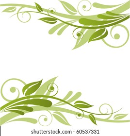 Green Flora Vector Design