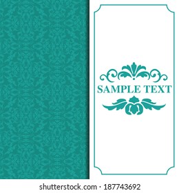 green floral abstract background