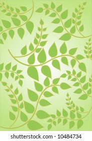 green floral background