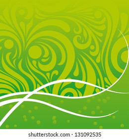 Fondo floral verde