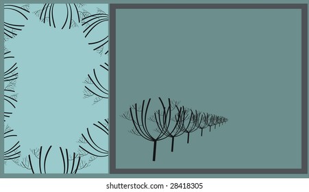 Green floral background