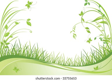 Fondo floral verde