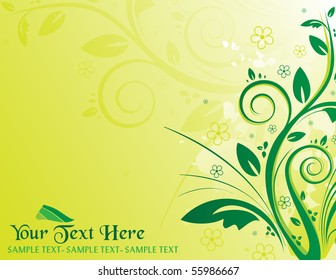 Fondo floral verde