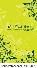 Fondo floral verde