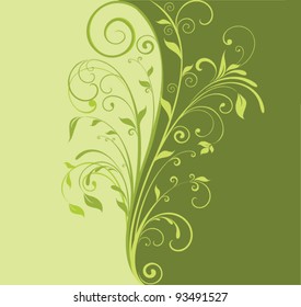 Fondo floral verde