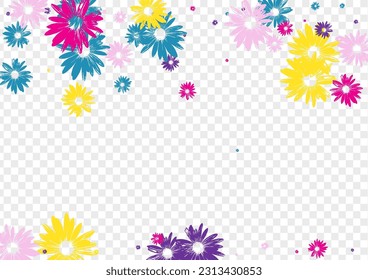 Vector transparente de fondo floral verde. Diseño del Vintage del Jardín. Plantas Coloridas Exóticas. Imitar impresión. Flores multicolores Retro.