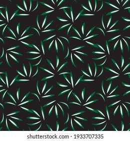 Fondo de patrón ininterrumpido de Floral verde adecuado para impresiones de moda, gráficos, fondos y artesanías