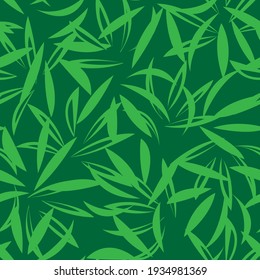 Green Floral botanical seamless pattern background suitable for fashion prints, graphics, backgrounds and crafts