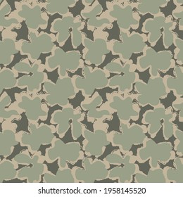 Fondo de patrón ininterrumpido de Floral verde adecuado para impresiones de moda, gráficos, fondos y artesanías