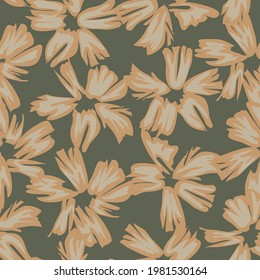 Fondo de patrón ininterrumpido de Floral verde adecuado para impresiones de moda, gráficos, fondos y artesanías