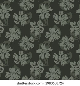 Fondo de patrón ininterrumpido de Floral verde adecuado para impresiones de moda, gráficos, fondos y artesanías