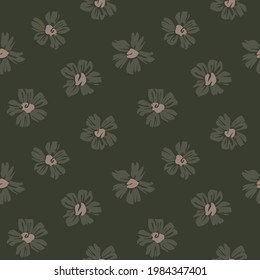 Green Floral botanical seamless pattern background suitable for fashion prints, graphics, backgrounds and crafts