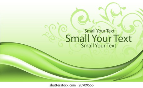 green floral concept